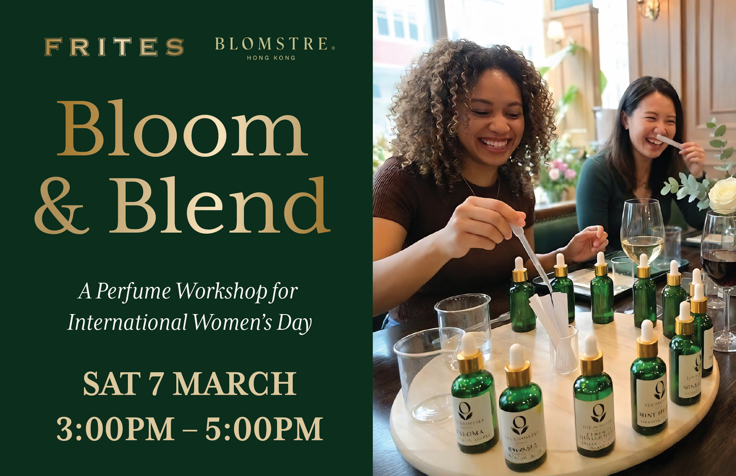 Bloom & Blend:  A Perfume Workshop for International Women's Day